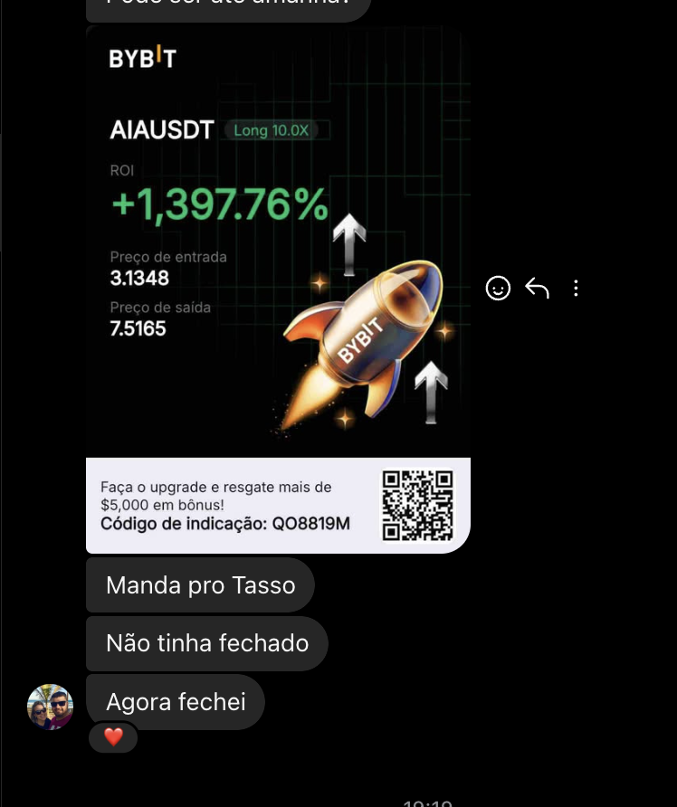Trade fechado +1.397,76% AIAUSDT