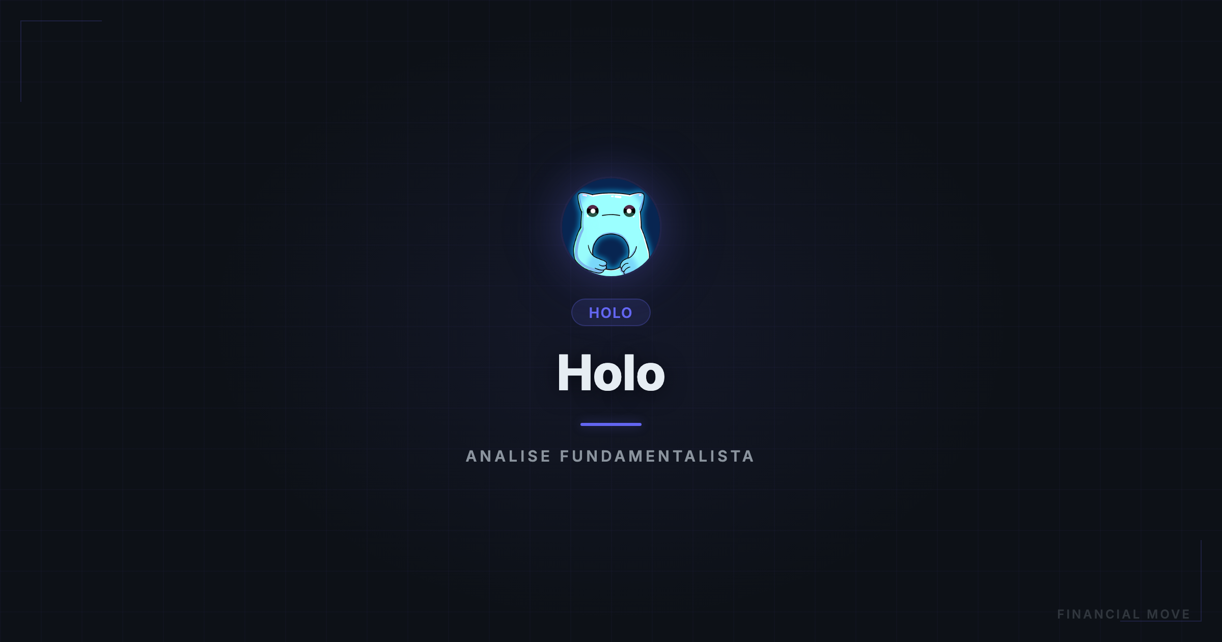 Holograma de criptomoeda flutuando sobre fundo escuro com gráficos de mercado