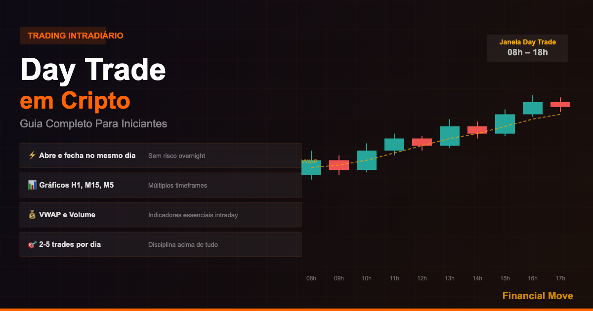 O que é Day Trade de criptomoedas: guia completo para iniciantes com estratégias intraday — Financial Move