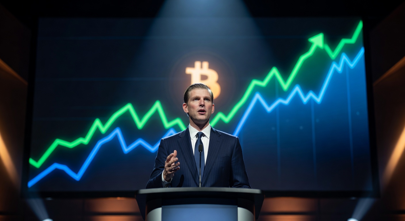 Eric Trump declara Bitcoin em melhor momento: ETFs e adoção bancária impulsionam preço para US$ 77 mil no mercado cripto.