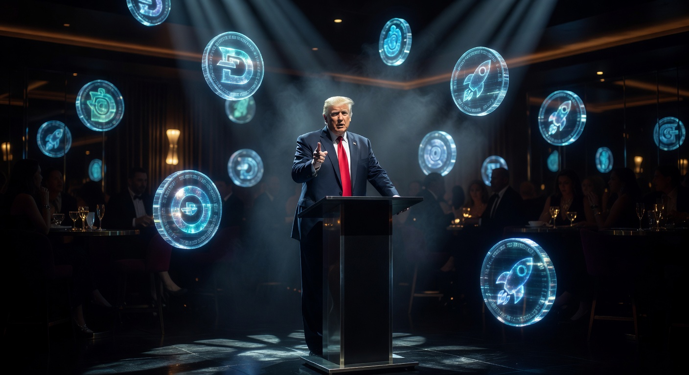 Trump reunido com investidores meme coin, impacto político no mercado cripto.
