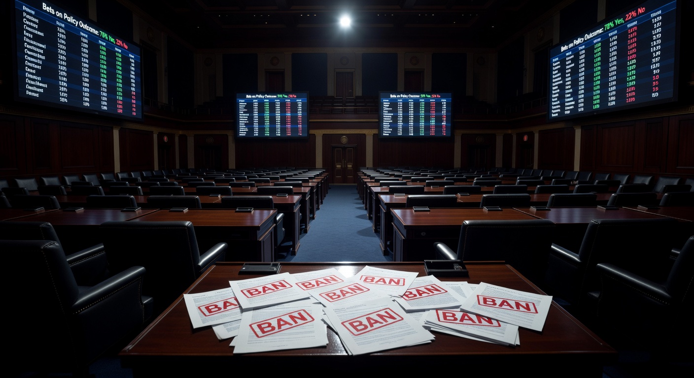Senado EUA aprovando proibição em prediction markets cripto como Polymarket, efeito no ecossistema Bitcoin.